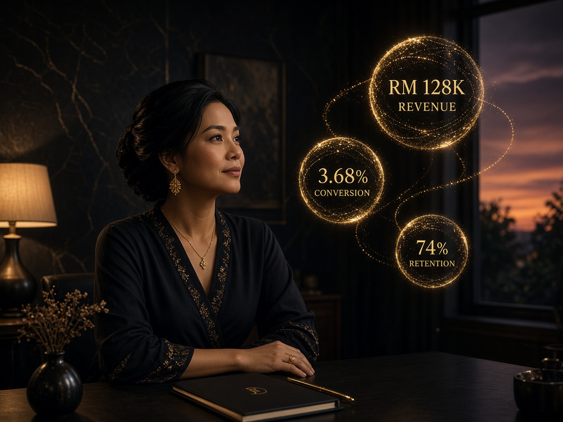 Owner view of revenue, conversion, and retention.